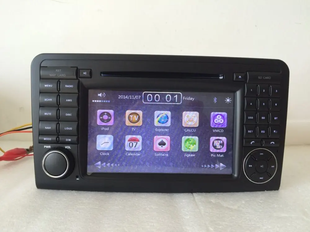 7 &quot2 din Автомобильный dvd плеер для Mercedes Benz GL ML CLASS W164 ML350 ML500 X164 GL320