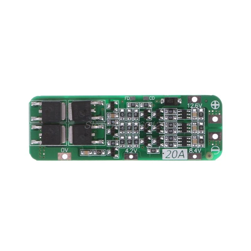 3S 20A литий-ионный аккумулятор 18650 зарядное устройство PCB плата защиты BMS 12,6 в ячейка 64x20x3,4 мм модуль S08 и Прямая поставка