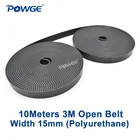 Ремень синхронный POWGE, 10 метров, HTD, 3 м, ширина 3-15 мм, ширина 15 мм, полиуретан, сталь HTD3M, Гравировальный ЧПУ лазер