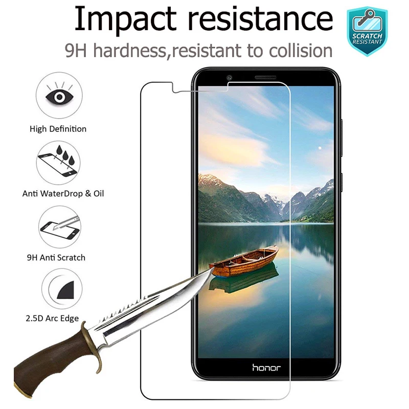 Защитное стекло для honor 7a Honor 7x 7c 7 7i Защита экрана Huawei закаленное 9H защитная