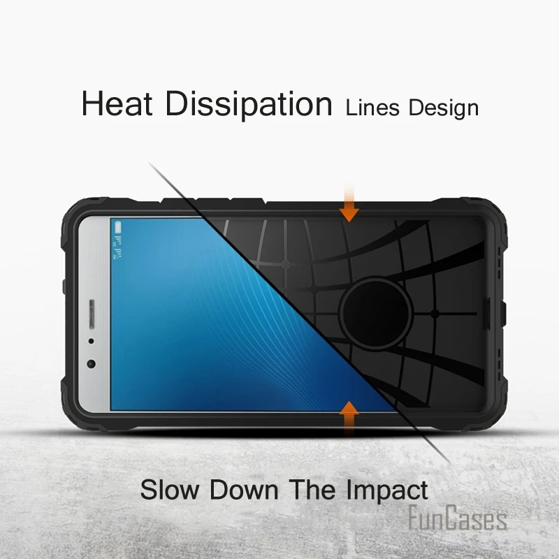 Для huawei p9 lite Анти Стук Броня case пластик + ТПУ гибрид для Huawei Ascend P9 тонкий жесткий
