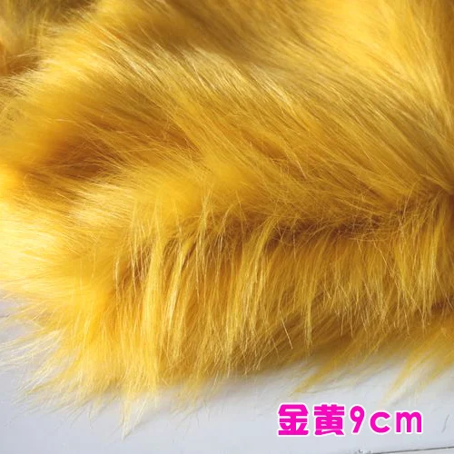 ZYFMPTEX 9 см верх искусственный мех плюшевая игрушка ткань 150 см ширина роскошные длинные волосы искусственный мех Ткань для ручной работы швейная одежда Кукла мех