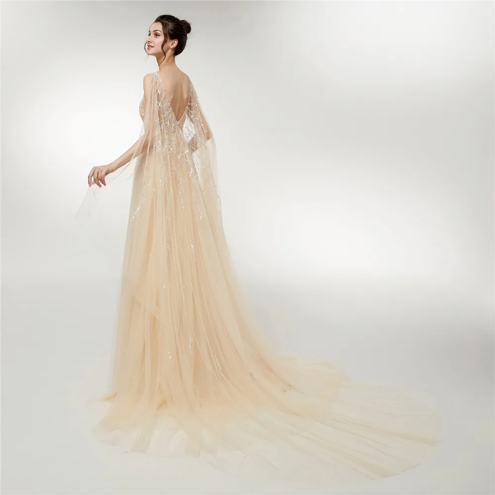 Женское платье без рукавов Forevergracedress вечернее с блестками и открытой спиной