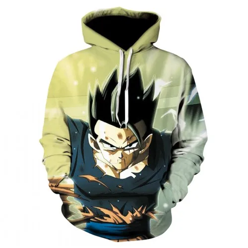 Аниме толстовки Dragon Ball Z толстовки с капюшоном и карманами для детей Goku 3D толстовки пуловеры для мужчин и женщин верхняя одежда с длинными рукавами Новая Толстовка - Цвет: picture color