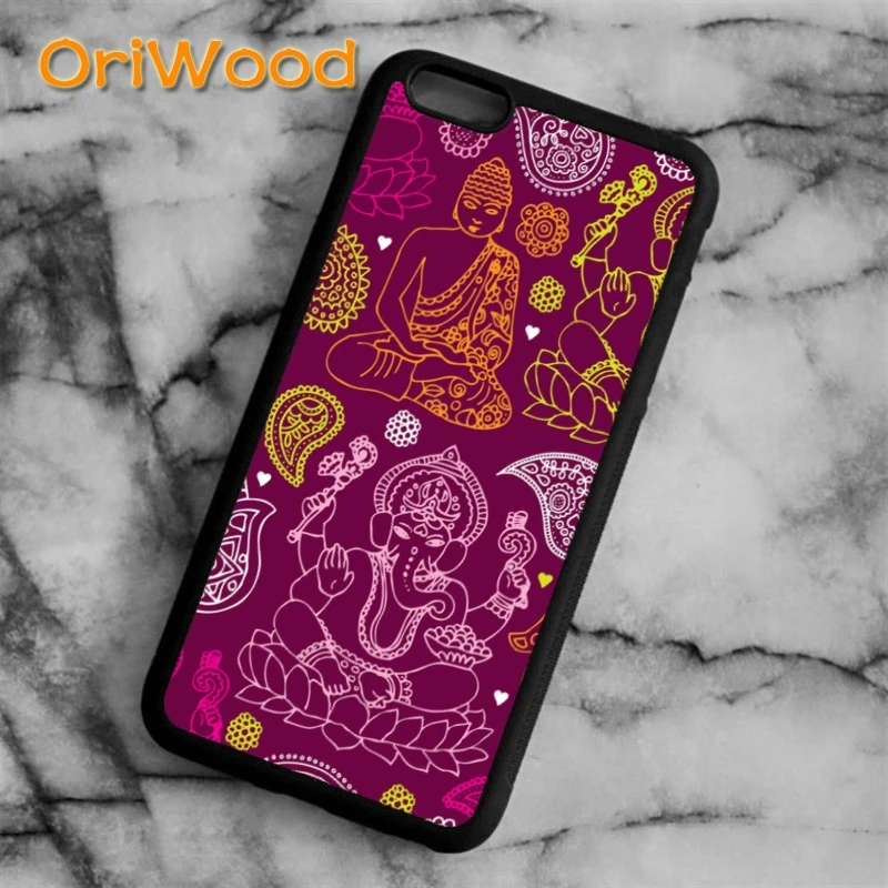 Чехол OriWood Buddha India Yoga для iPhone 5 6 s 7 8 plus X XR XS 11 12 pro max Samsung Galaxy S6 S7 edge S8 S9 S10 plus|cover for