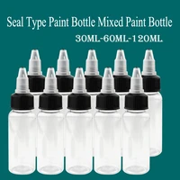 model paint mixed bottle empty paint bottles storage bottle 30ml 60ml with mixing steel ball hobby painting tools accessory