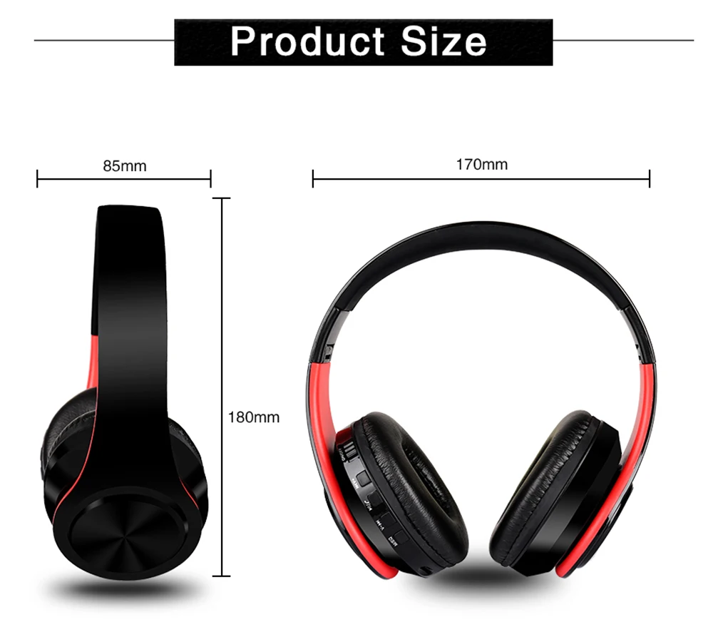Беспроводные наушники bluetooth гарнитура TF карта проводное подключение стерео HIFI наушники долгий срок службы батареи для ipone/xiaomi/huawei/ipad
