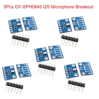 5pcs gy sph0645 i2s mems microphone breakout sensor module sph0645lm4h for arduino zero fz3483
