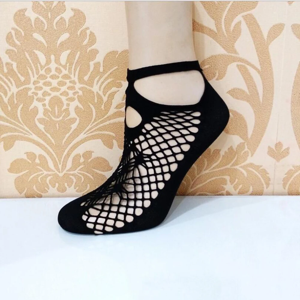 10 Pairs / Bag Fashion With High Quality Mesh Socks Thin Section Small Mesh Love Flowers Sexy Fishnet Socks Women's Socks