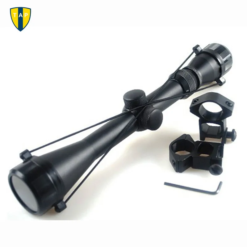 Airsoftsports прицел 3-9x40 прицел Открытый оптический прицел с прицельной сеткой оптика снайперский олень тактические охотничьи оптические прицелы+ 11 мм рельсовые крепления