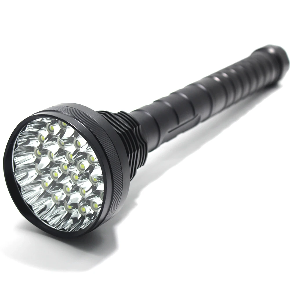 저렴한 XML-T6 X28 LED 손전등 전술 토치 28T6 랜턴 26650 플래시 라이트 야외 사냥 + 4*26650 배터리 + 충전기