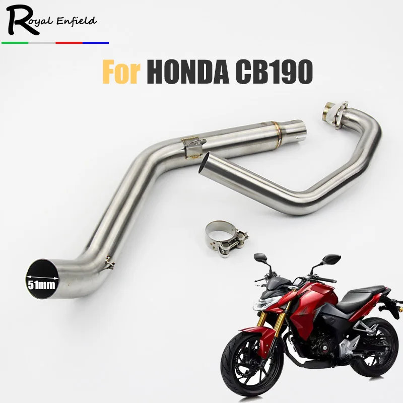 Для Honda CB190 CB190R выхлопной глушитель мотоцикла Соединительная труба 51 мм для cb190