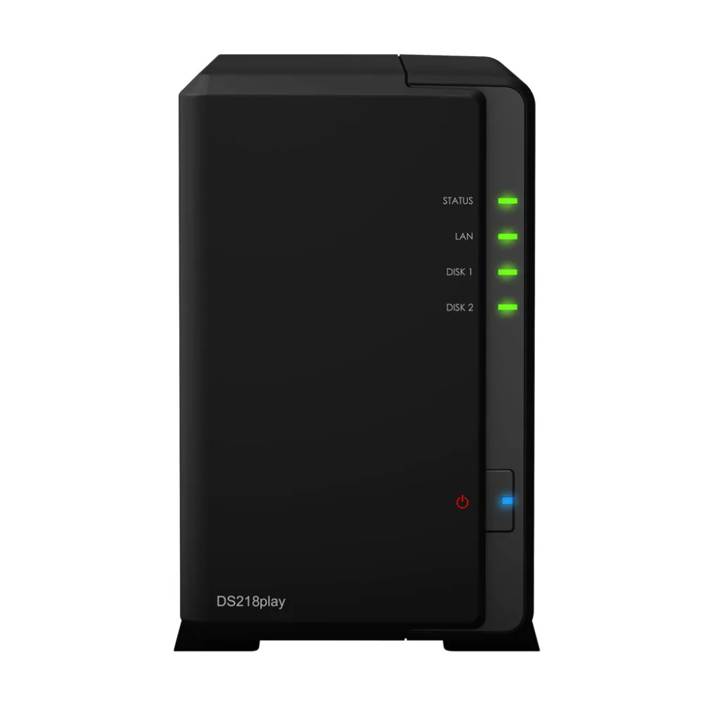 Дисковая станция NAS Synology DS218play 2 отсека бесдисковый nas сервер nfs сетевое хранилище