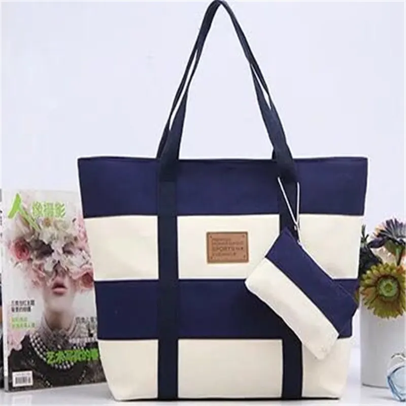 Пляжная Холщовая Сумка для женщин модные большие дамские сумочки с принтом в