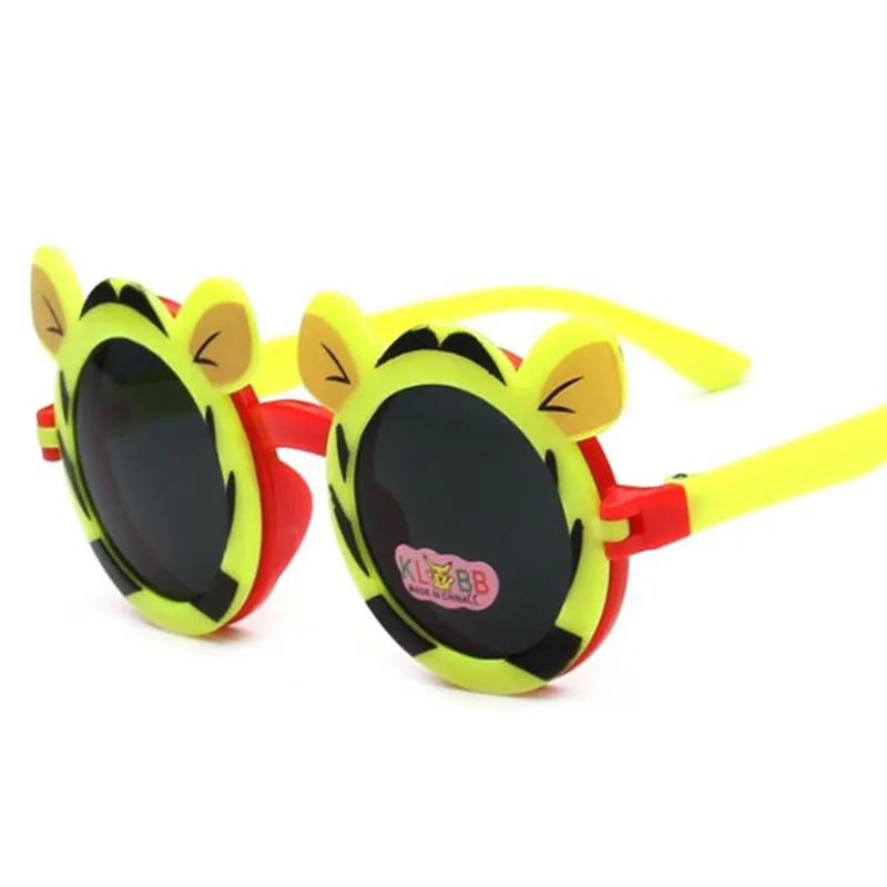 MAYHAP Eyeglass fashion kid round sun glasses Novel Worm design cute Spectacles frame children boys girls Mirror flip sunglasses |