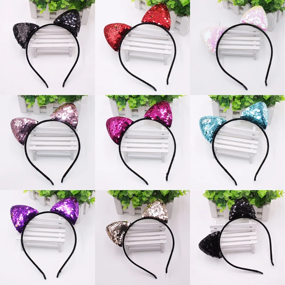 Повязка на голову с кошачьими ушками женская сексуальный ободок милыми пивными