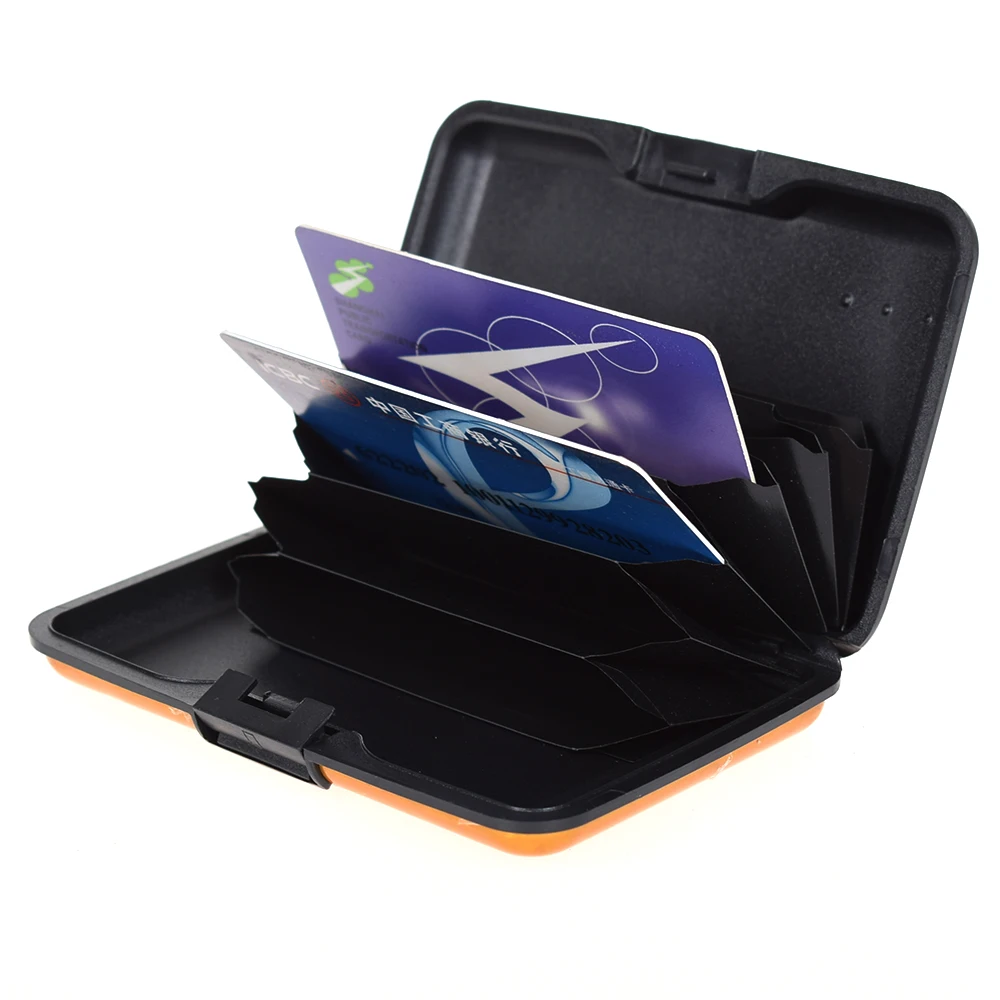 

Waterproof Business ID Credit Card Wallet Holder Brand New Aluminum Metal Colored Card Pocket for Men and Women