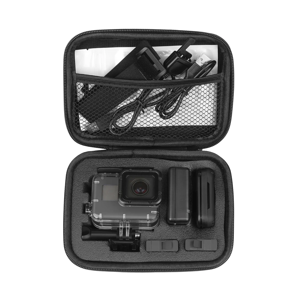 Чехол для экшн-камеры SHOOT EVA небольшого размера GoPro Hero 9 8 7 5 SJCAM SJ8 Pro Xiaomi Yi 4K Lite h9 Insta360