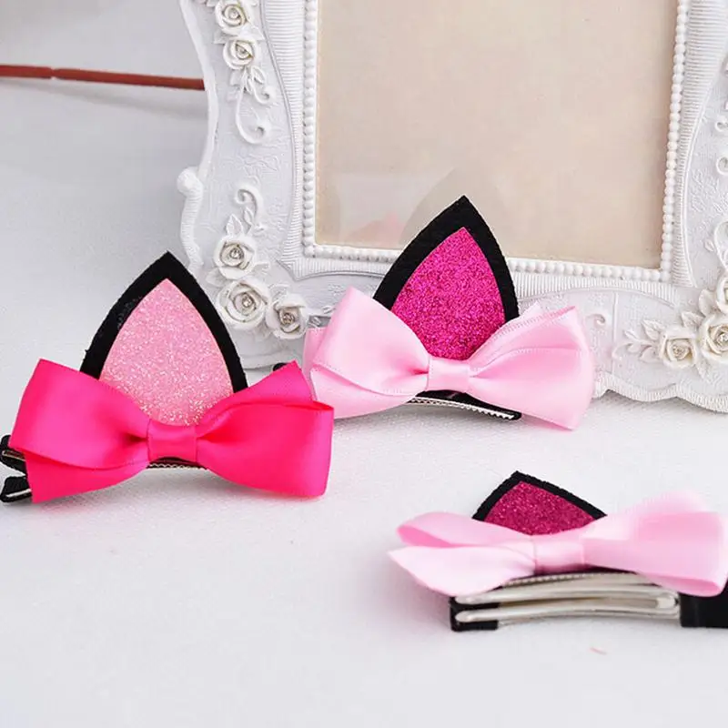 1 шт. заколки для волос с кошачьими ушками украшения Детские аксессуары девочек