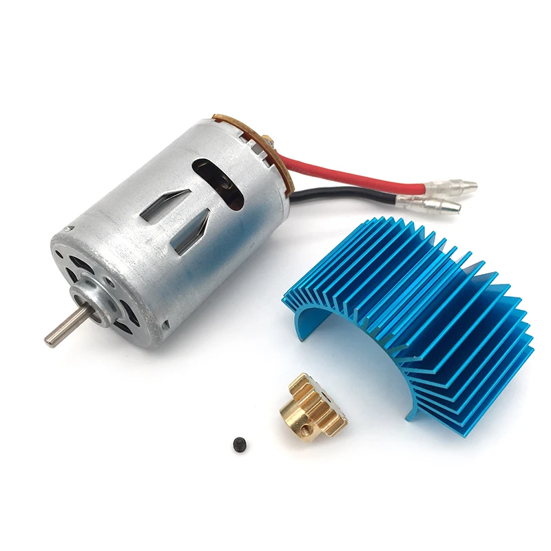 Wltoys 12428 12423 1/12 RC автомобильные запчасти 540 мотор и 17T радиатор двигателя 12428-0121 + 0088