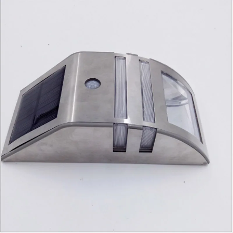 Нержавеющая сталь Водонепроницаемый PIR датчик движения светодиодный Солнечный