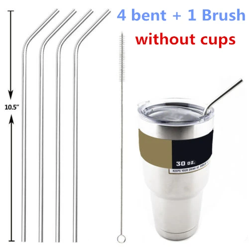 30oz bent straw ZLJQ портативная бутылка для воды, кружки, чашка с ручкой для YETI, 30 унций, 20 унций, стакан Rambler, держатель для рук, подходит на Рождество, подарок на свадьбу - Цвет: 30oz bent straw