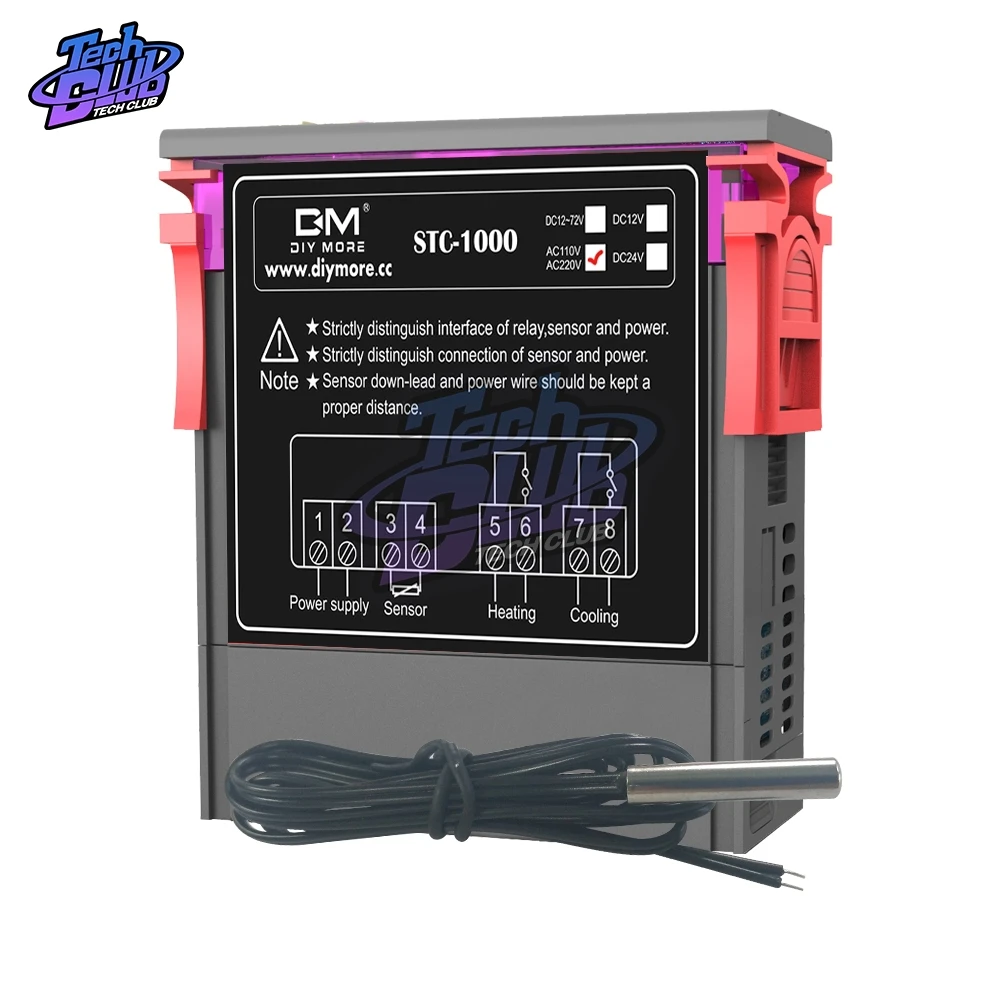 Цифровой термостат с ЖК экраном для контроля температуры термометр постоянный