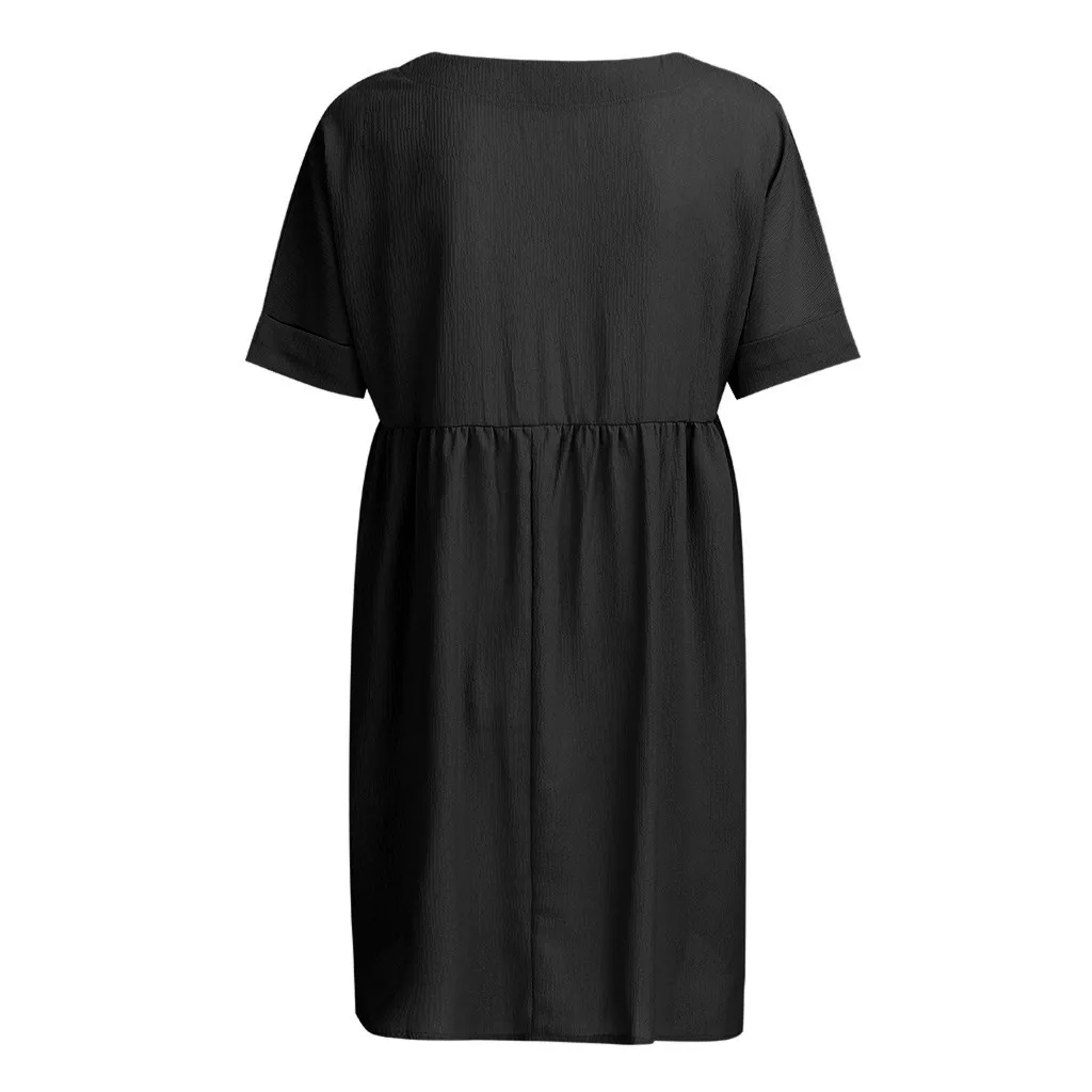 Летние Платья повседневные женские Мими платье vestidos de verano короткий рукав v