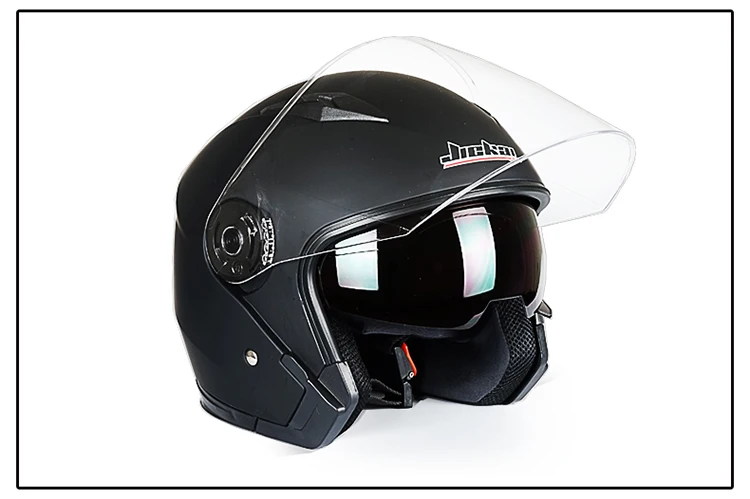 Бренд JIEKAI 512 мотоциклетный шлем с открытым лицом Capacete De Moto Cascos гоночные очки мотоциклетные винтажные шлемы с двумя линзами