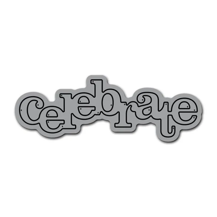 Eastshape отпраздновать письмо металла резки штампы слово Скрапбукинг Новый 2019 для