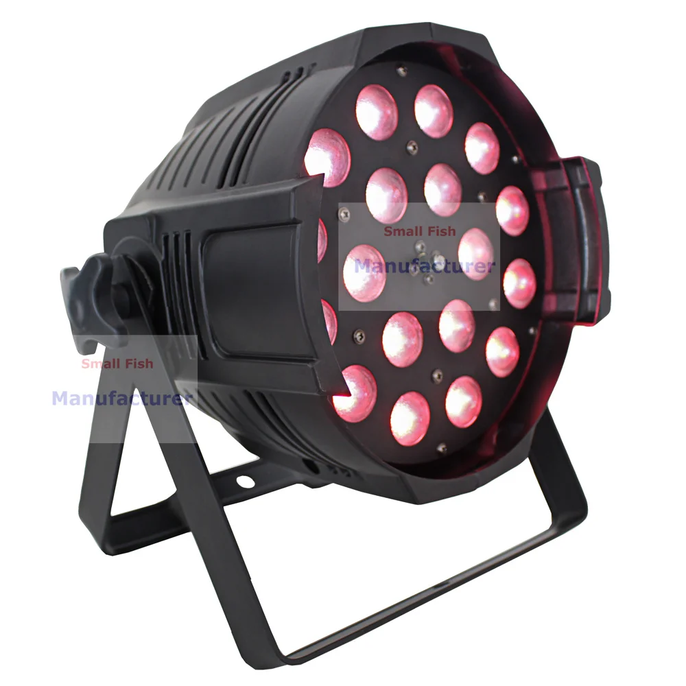 Быстрая доставка 1 шт./лот 18x10 Вт Zoom Par Lights DMX Stage RGBW 4 в LED Can для диджея вечеринки