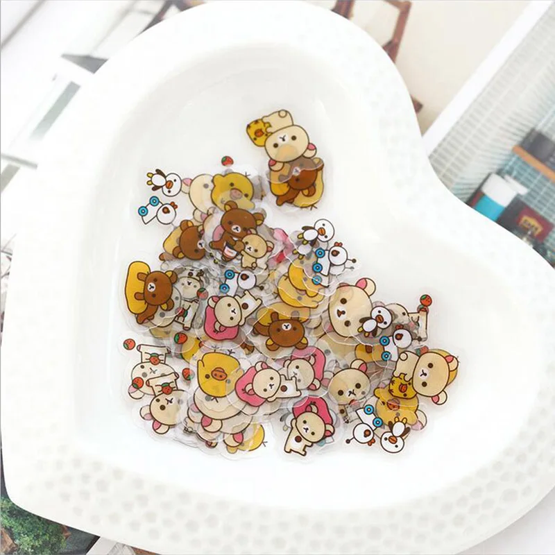 80 шт./лот милый мини бумажный блокнот Rilakkuma сделай сам ежедневник планировщик