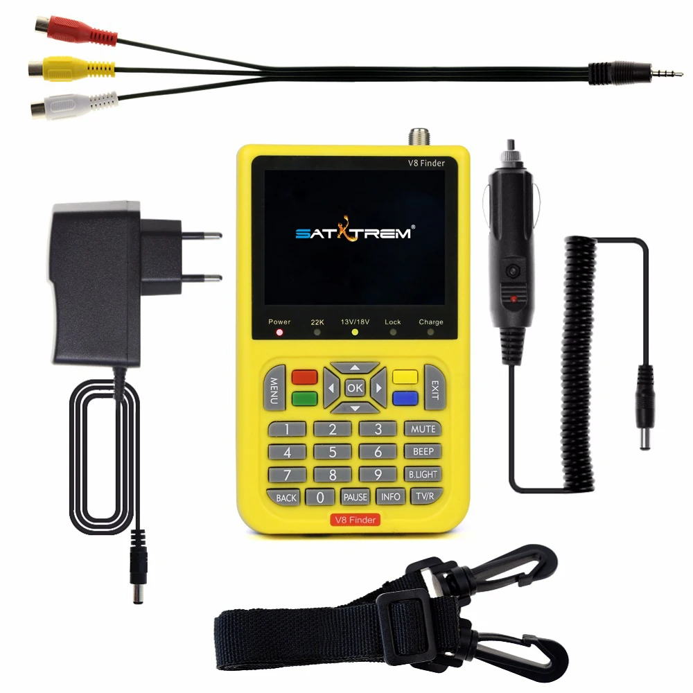 SATXTREM V8 Finder DVB S2 Высокое разрешение Satellite MPEG 4 спутниковое метр полный 1080 P FTA СБ finder 3
