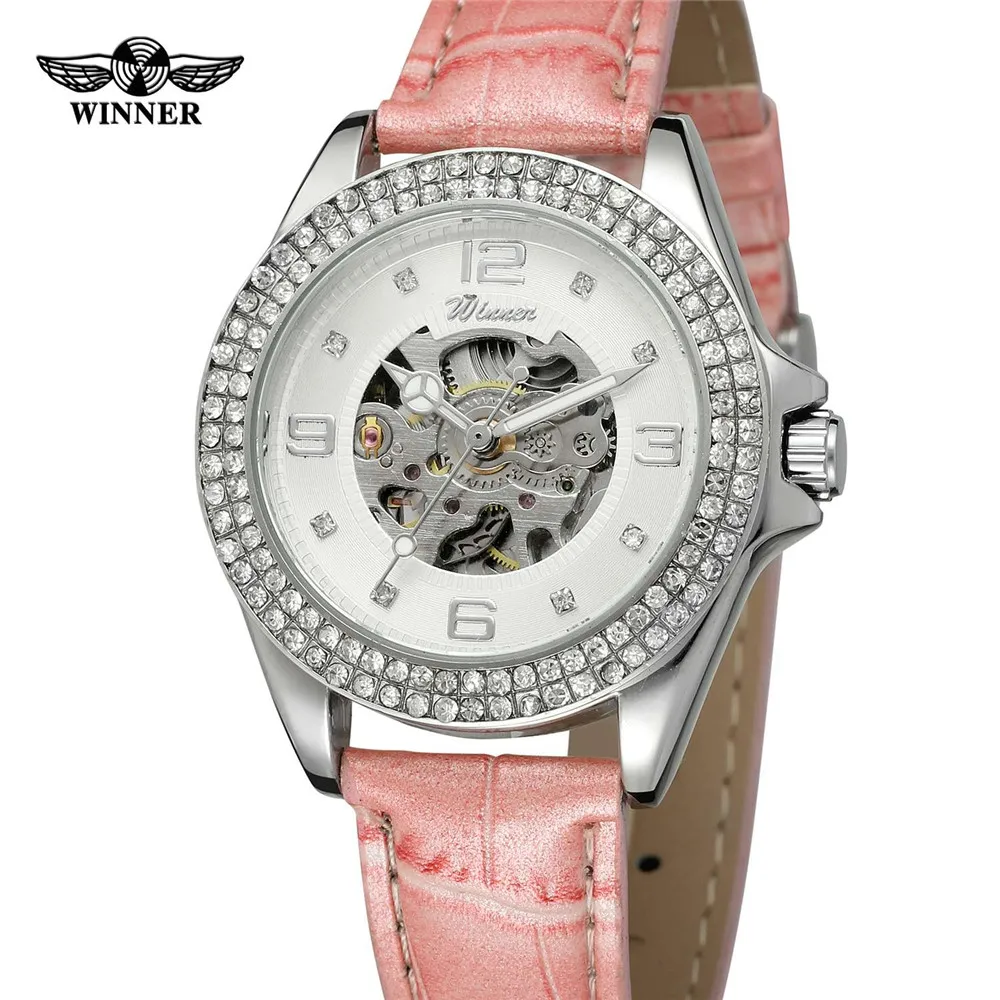 Часы наручные WINNER женские Автоматические брендовые роскошные механические
