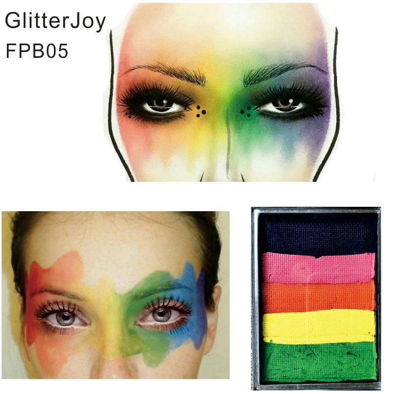 FPB05 60 г/шт. краска для лица на водной основе радужного цвета боди-арта выступлений
