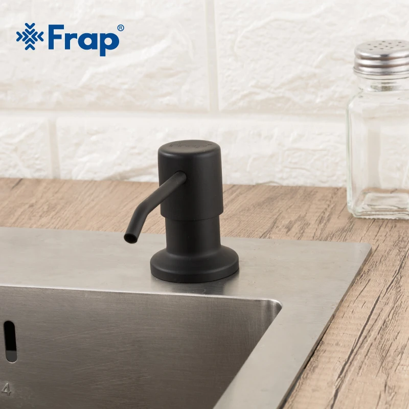 FRAP кухонная раковина на бортике диспенсер для мыла пластиковый никелевый