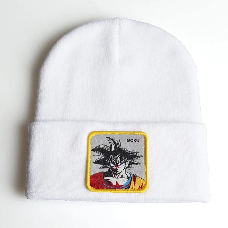 Dragon Ball Аниме сын шляпа Гоку кепка хип-хоп шапочки вязаный мультфильм зима теплая Кепка Регулируемая крутая вышивка шляпа косплей подарок