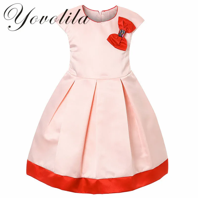 2018 Детские платья для девочек платье летняя одежда в европейском стиле маленьких
