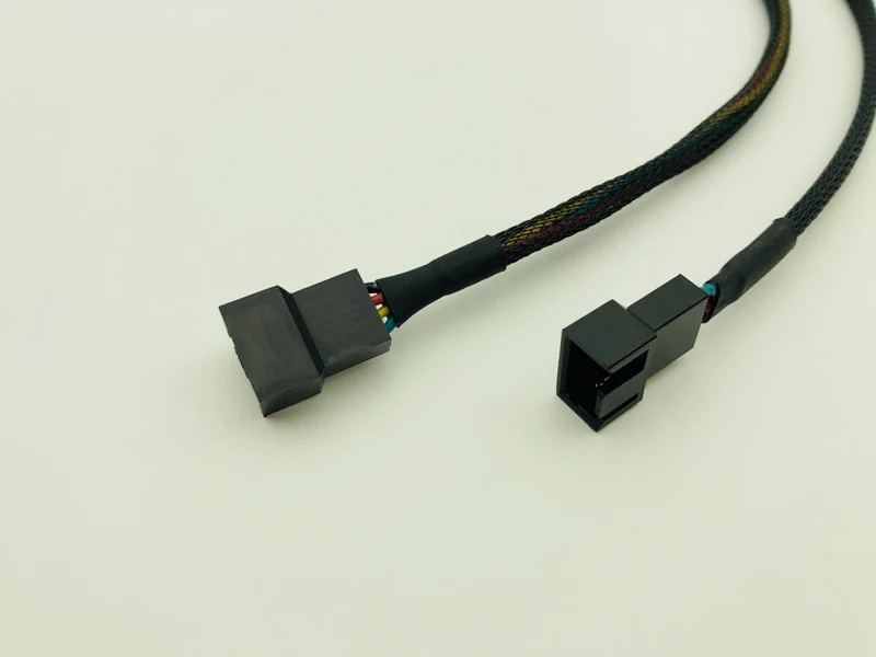 30 см компьютер PC кабель вентилятора 4Pin женский y сплиттер для двойной 3/4 Pin Мужской