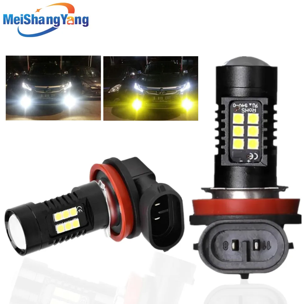 2 шт. Автомобильные светодиодные лампы H8 H11 9005 HB3 9006 лм 6000 К|Передние LED-фары для