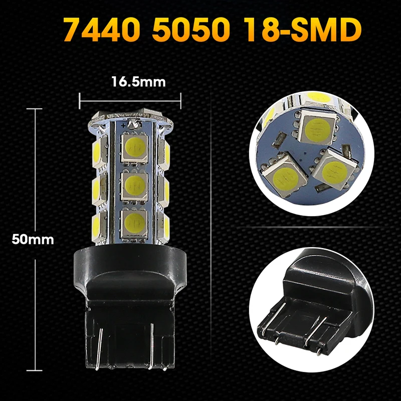 Enjoynight T20 7440 Светодиодная автомобильная светодиодная сигнальная лампа W21W W21/5 W WY21W