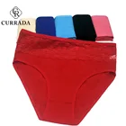 Трусики женские хлопковые, с высокой талией, 6 шт.лот, 2XL, 3XL, 4XL, трусы больших размеров