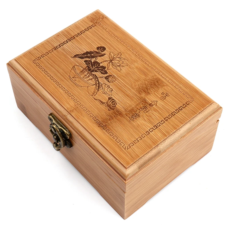 Бамбуковая деревянная шкатулка на заказ винтажная для хранения ювелирных