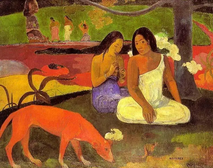 

High quality Oil painting Canvas Reproductions Arearea I (1892) by Paul Gauguin hand painted