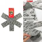 Защитные накладки для кастрюль и сковородок, 6 шт.компл., серые разделители с принтом для предотвращения царапин и защиты поверхностей для посуды