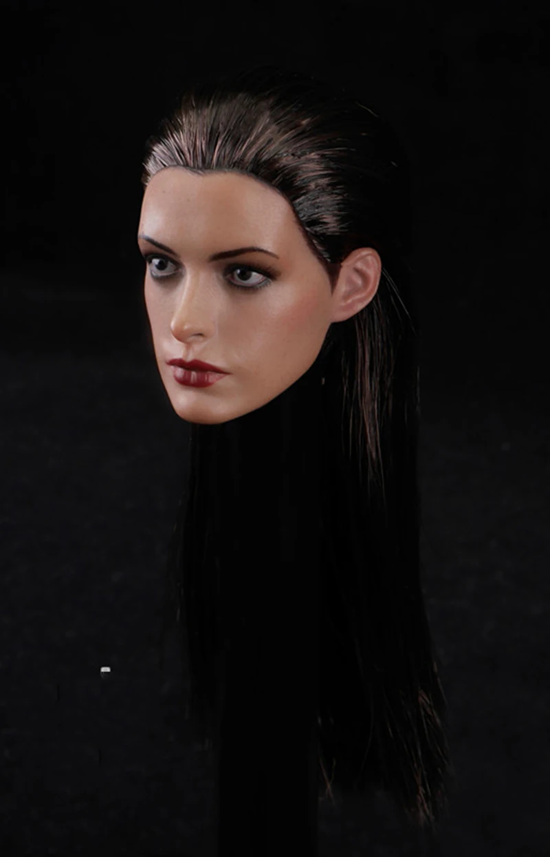 1/6 весы Anne Hathaway голова лепить со съемными eyemask для детей возрастом от 12 дюймов