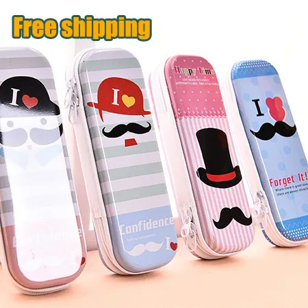 Качество жести Карандаш Сумка Большой Емкости Молния Мило Школы Пенал для