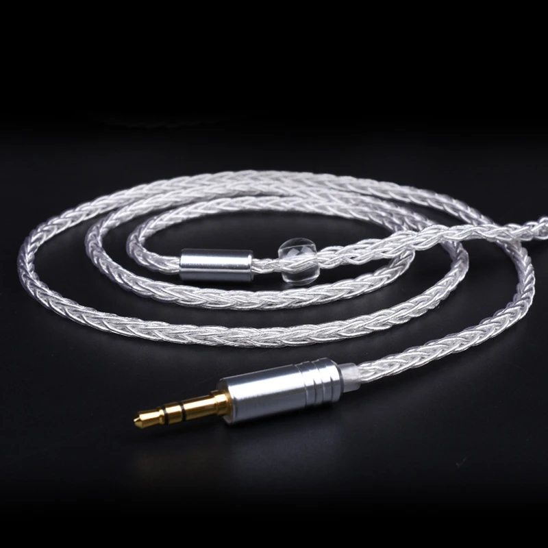 3 5 мм 8 жильный кабель для Audio Technica im50 im70 im01 im02 im03 im04 гарнитура с серебряными