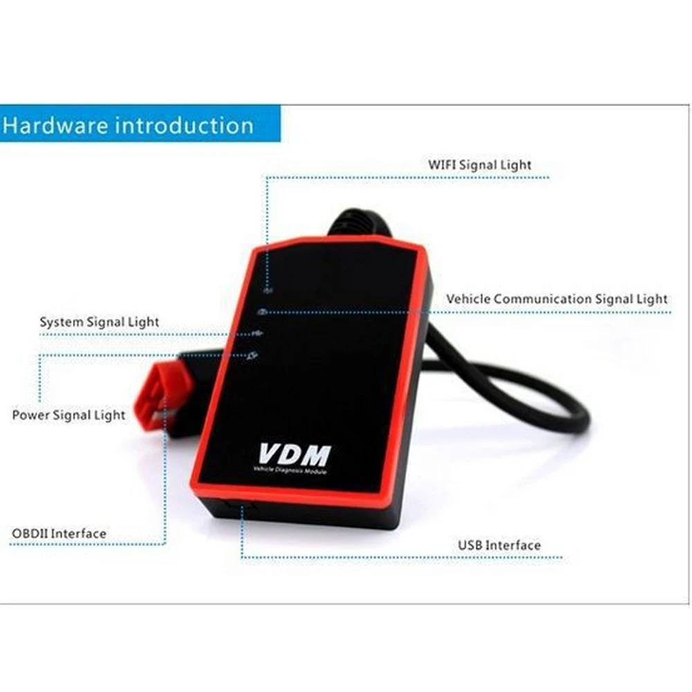 Автомобильный диагностический инструмент Wi Fi OBD2 UCANDAS ВДМ V3.9 поддерживает