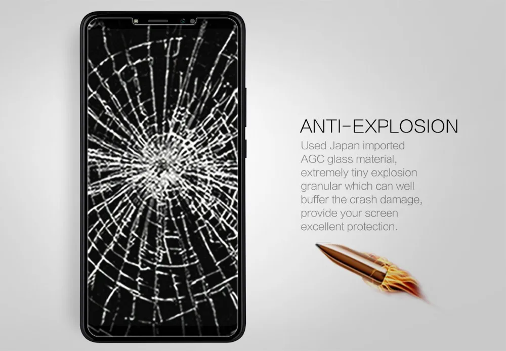 Закаленное стекло Nillkin Amazing H/H + PRO для Xiaomi Mi Max 3|Защитные стёкла и плёнки телефонов|